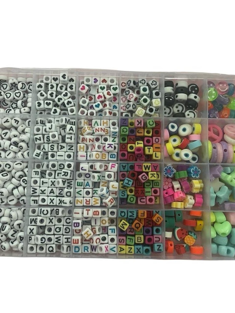 Alphabet and Shape Bead Craft Kit - Multicolor